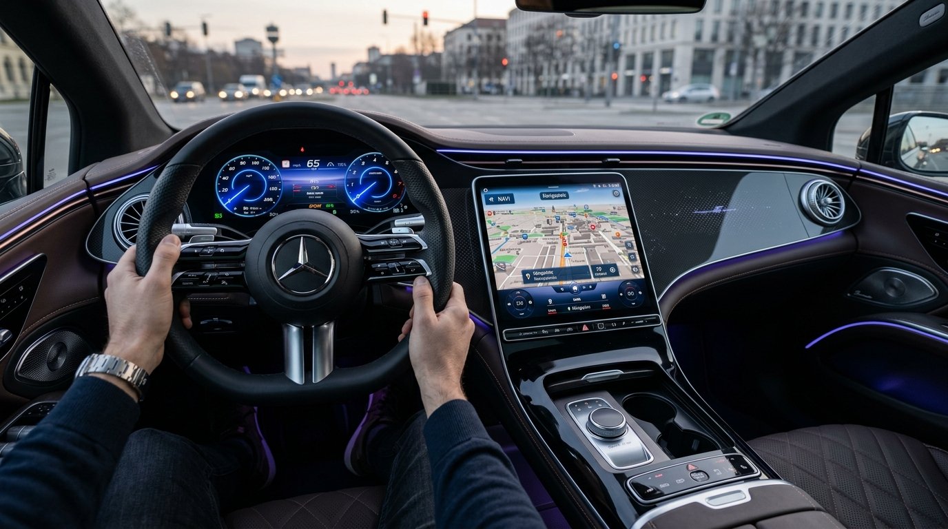 Modern Luxury Vehicle Dashboard & Cockpit